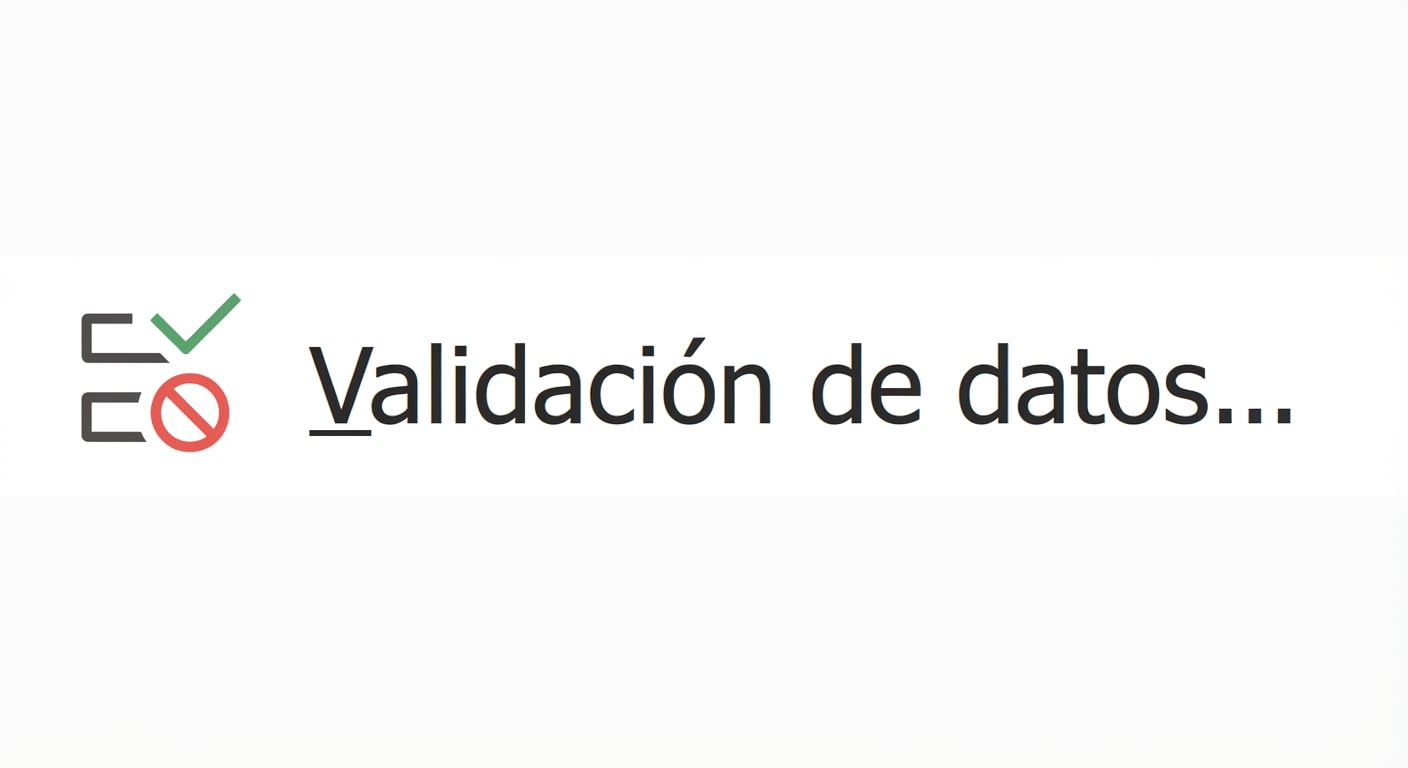 Captura del botón Validación de datos en Excel