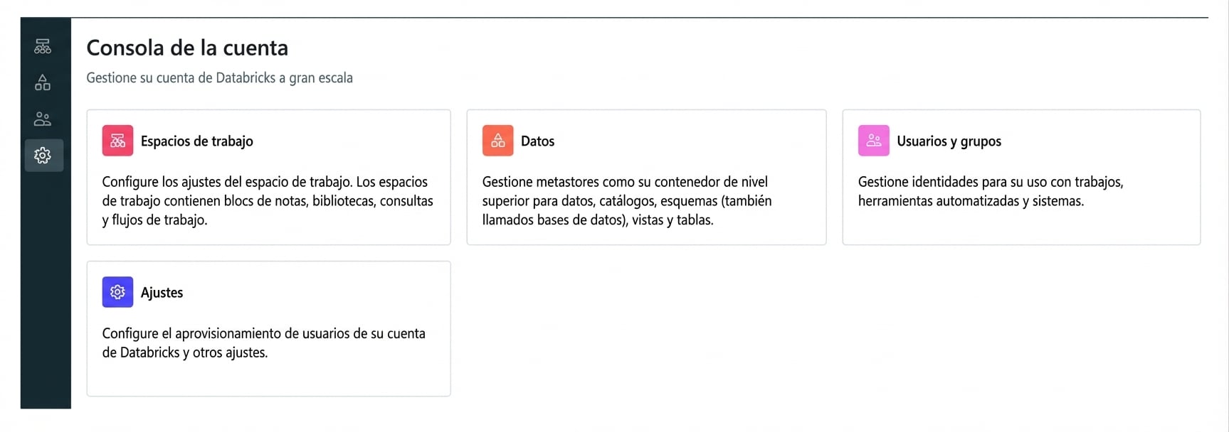 Captura de Account Console