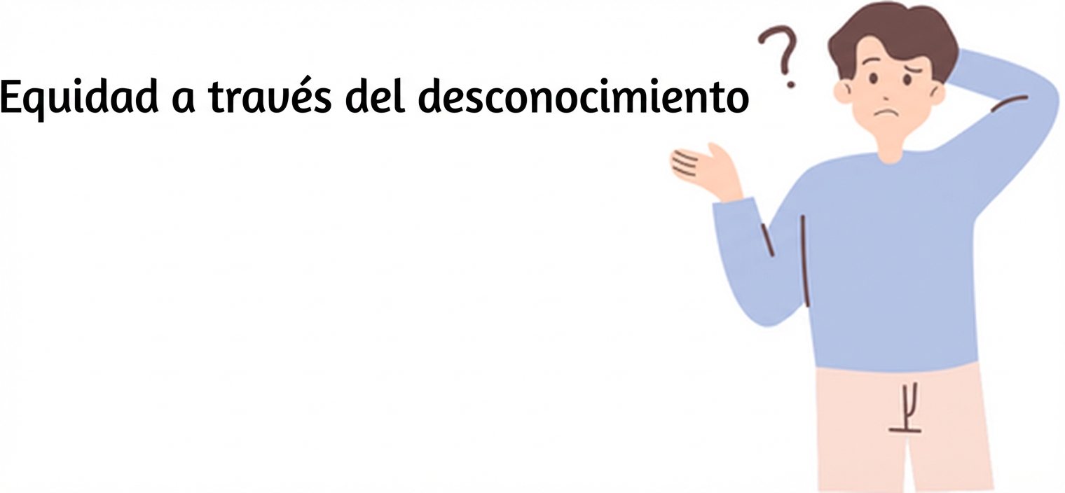 Una persona que intenta comprender la "justicia a través de la inconsciencia".