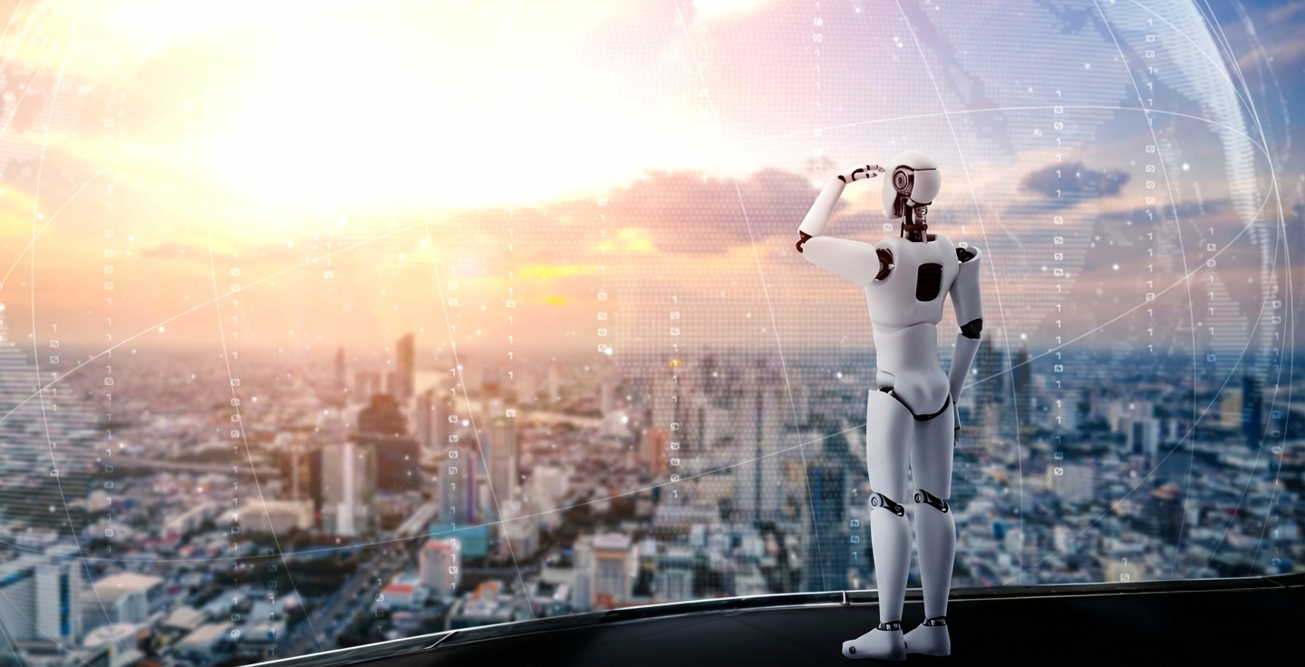 Un robot planificando su viaje.