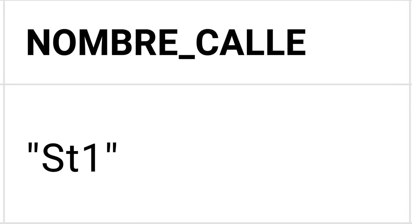 Resultado de la consulta mostrando street_name