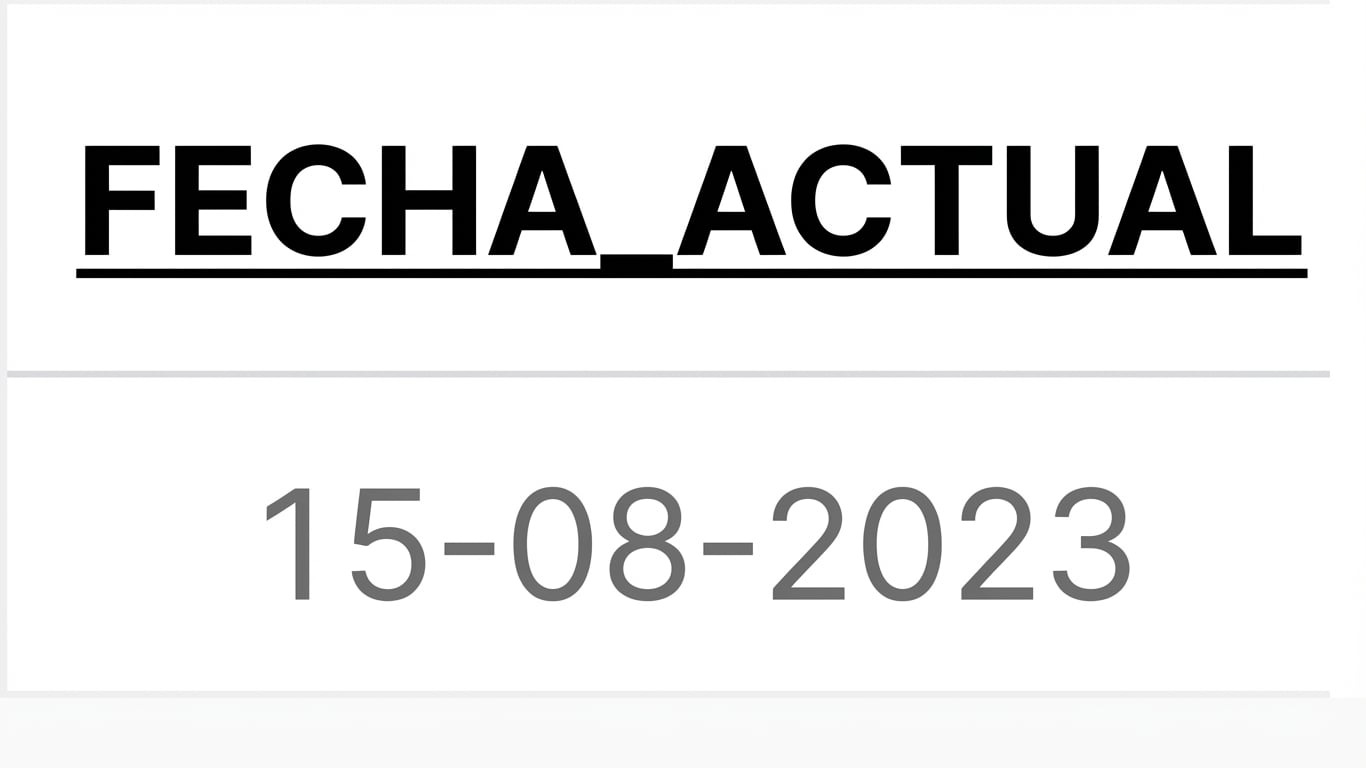 Resultado de la fecha actual
