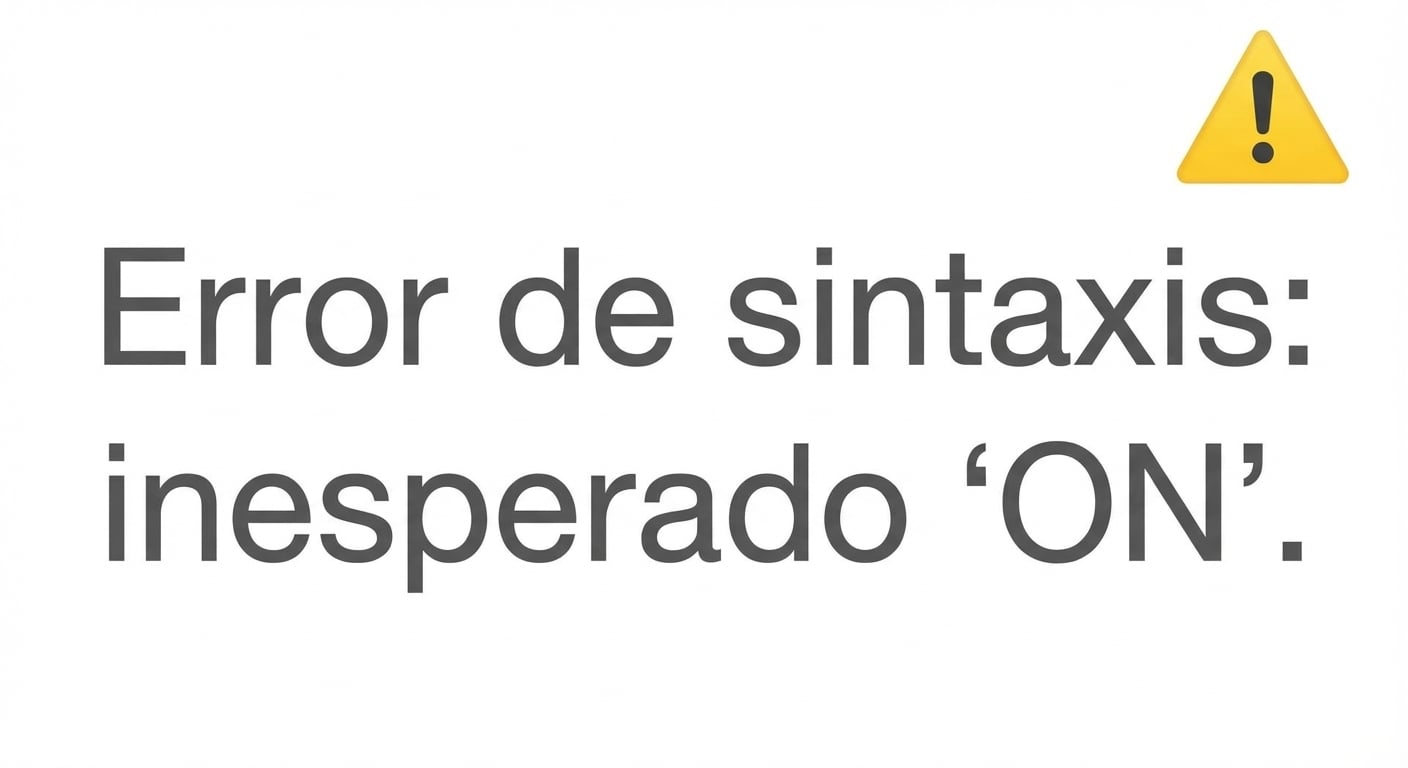 Error de sintaxis Imagen