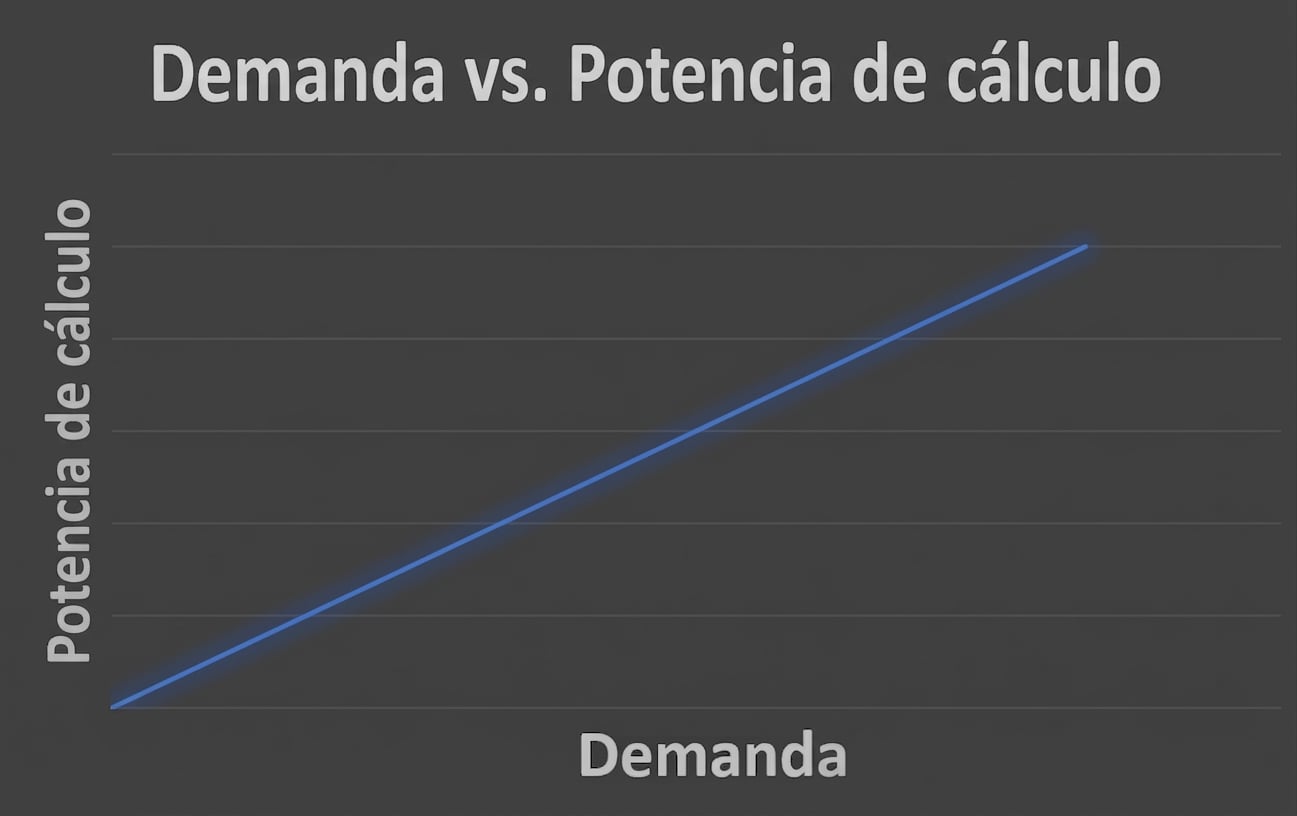 Demanda vs. potencia de cómputo