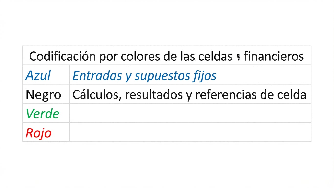 diagrama de colores con azul y negro