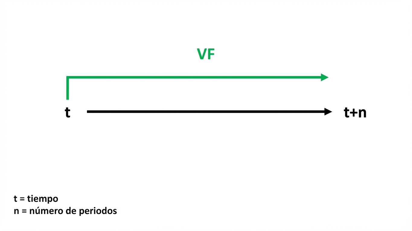 línea de tiempo con VF arriba