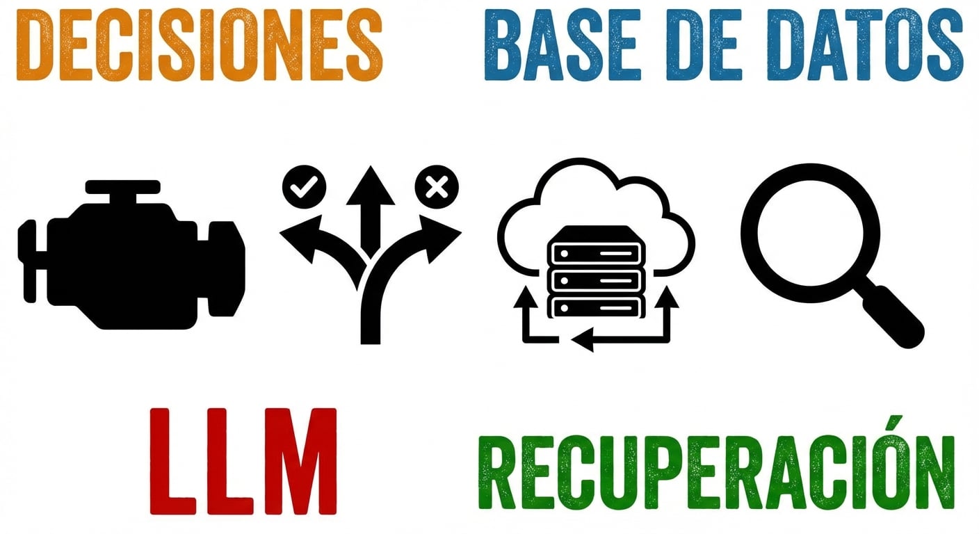 Una lupa que representa la búsqueda y recuperación de información.