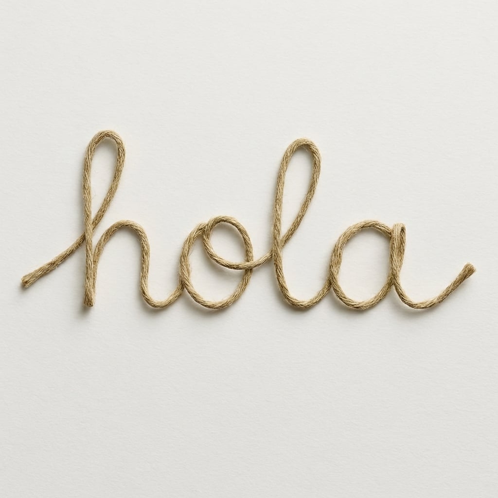 Hola escrito con string