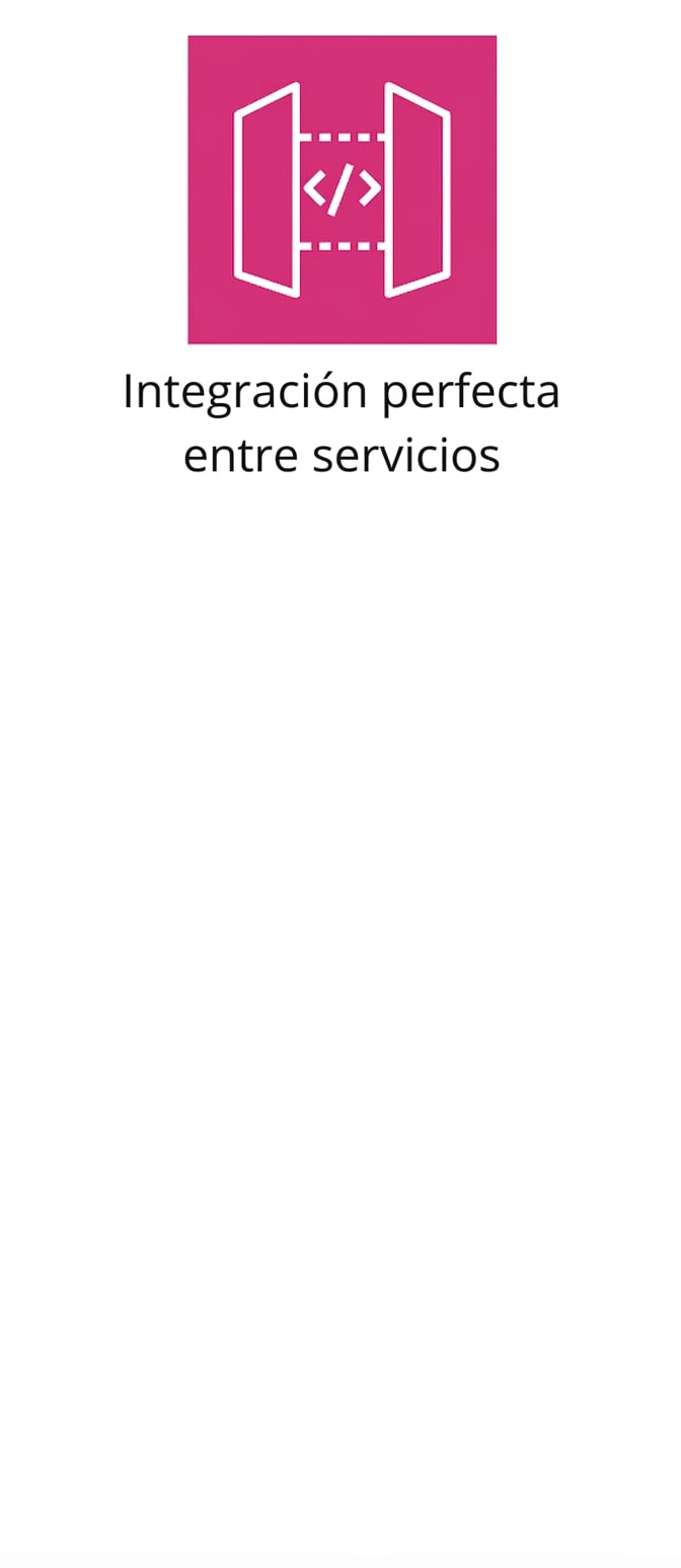 Un icono que muestra integración fluida entre servicios.