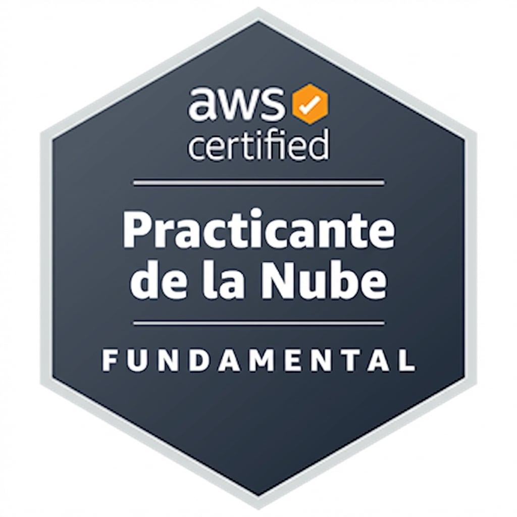Insignia de la certificación AWS Cloud Practitioner