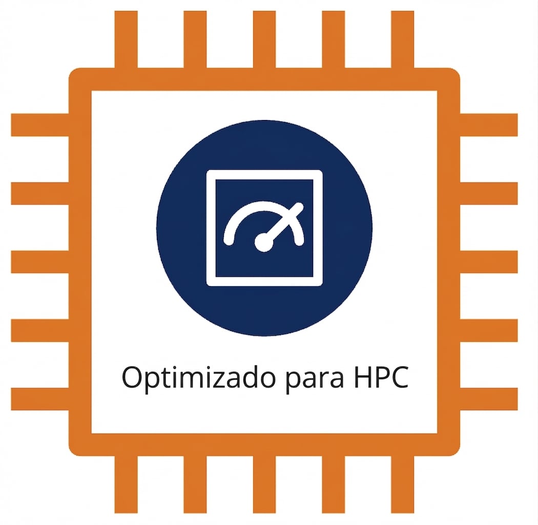 Icono de instancia EC2 que muestra una instancia optimizada para cómputo de alto rendimiento.