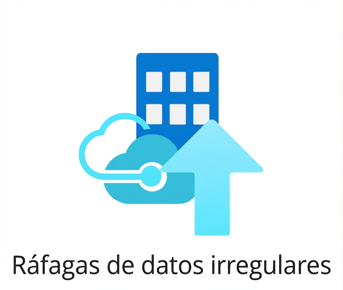 Un ícono que muestra picos de datos irregulares.