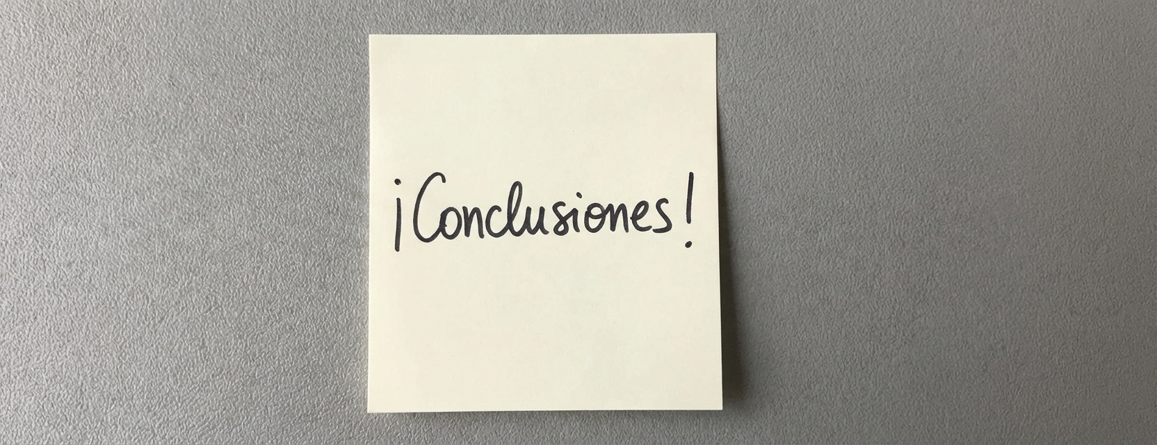 Post-it con la palabra takeaways