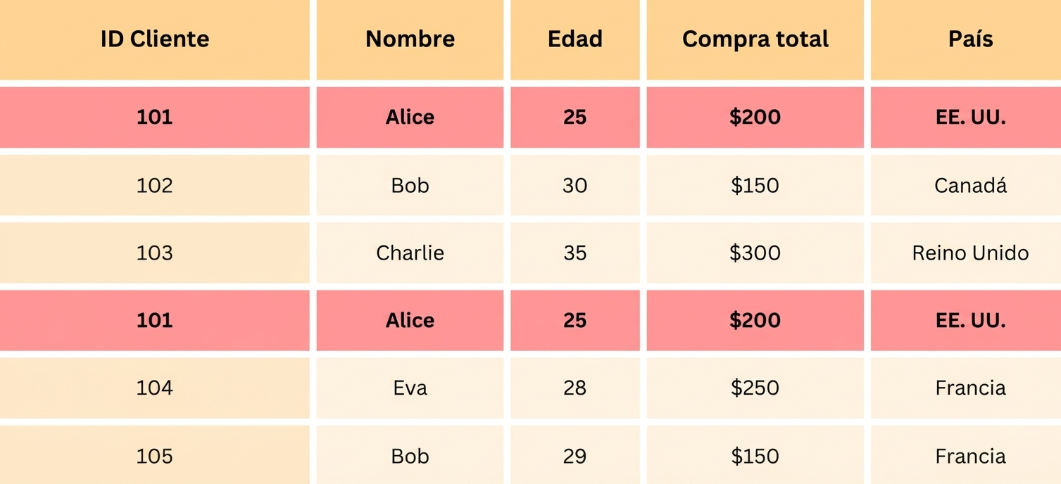 Filas duplicadas resaltadas en datos de ejemplo.png