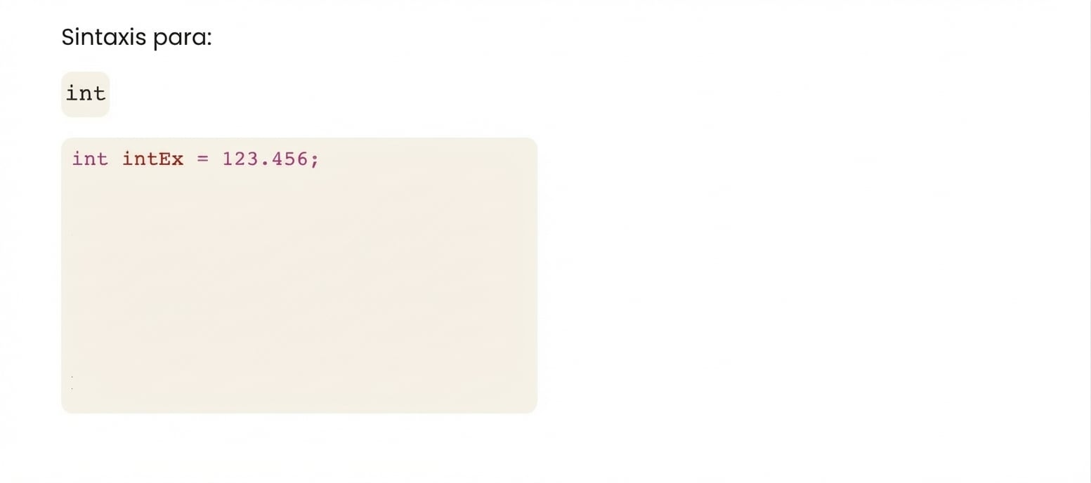 definir int intEx = 123456