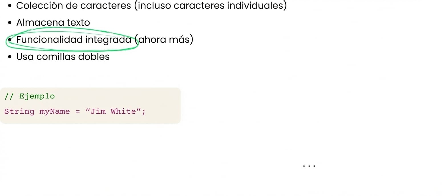 Los strings tienen funciones integradas para manipularlos