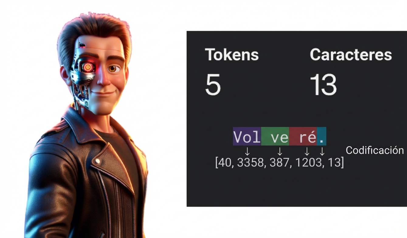 Ilustración de un hombre con el parecido del personaje de la película Terminator