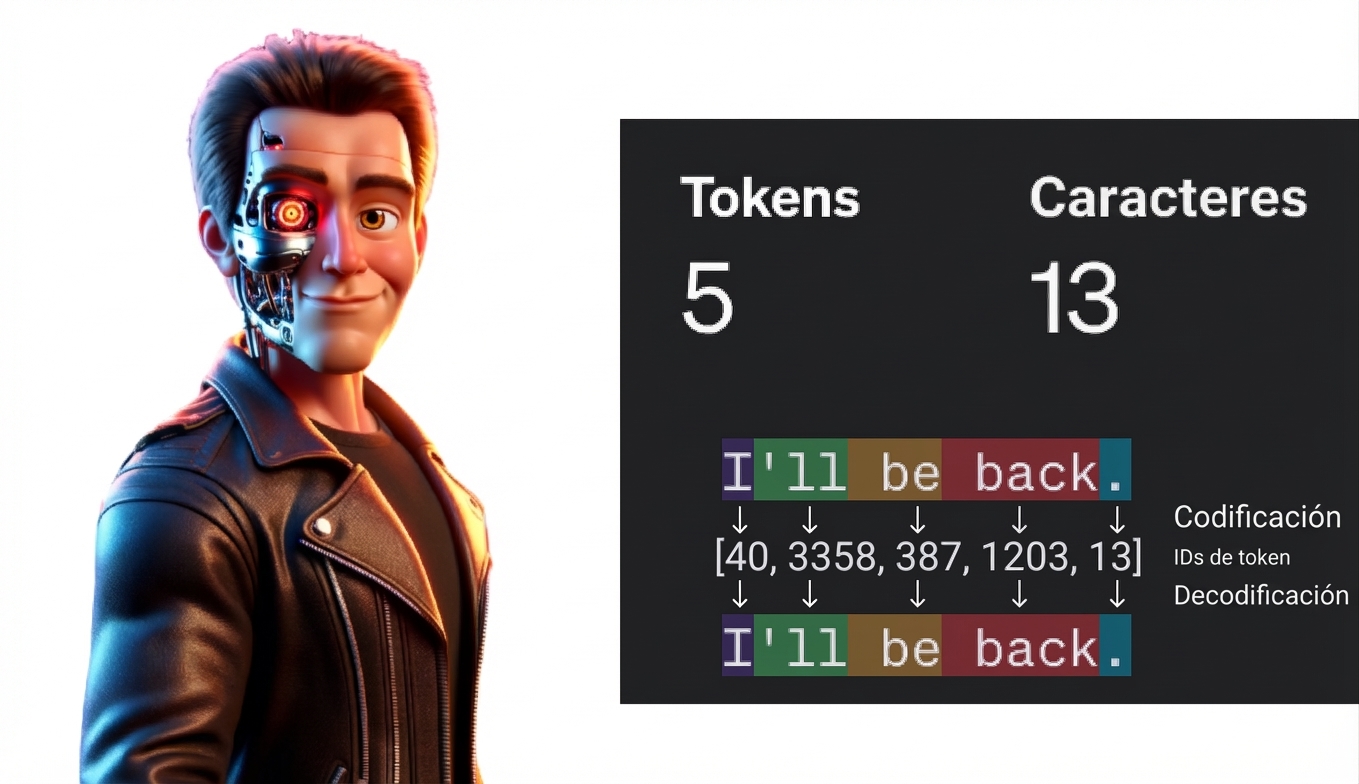 Ilustración de un hombre con el parecido del personaje de la película Terminator