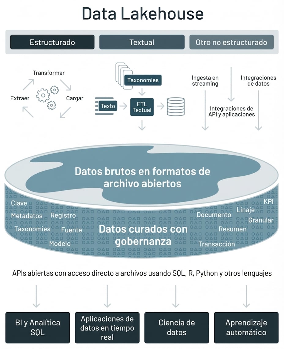 Diagrama de alto nivel de Databricks Lakehouse