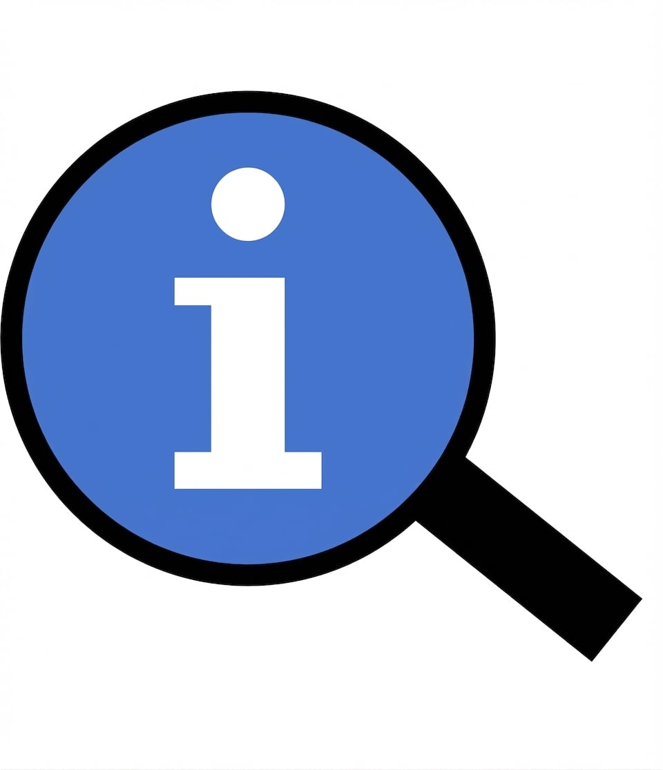 Lupa que representa información.