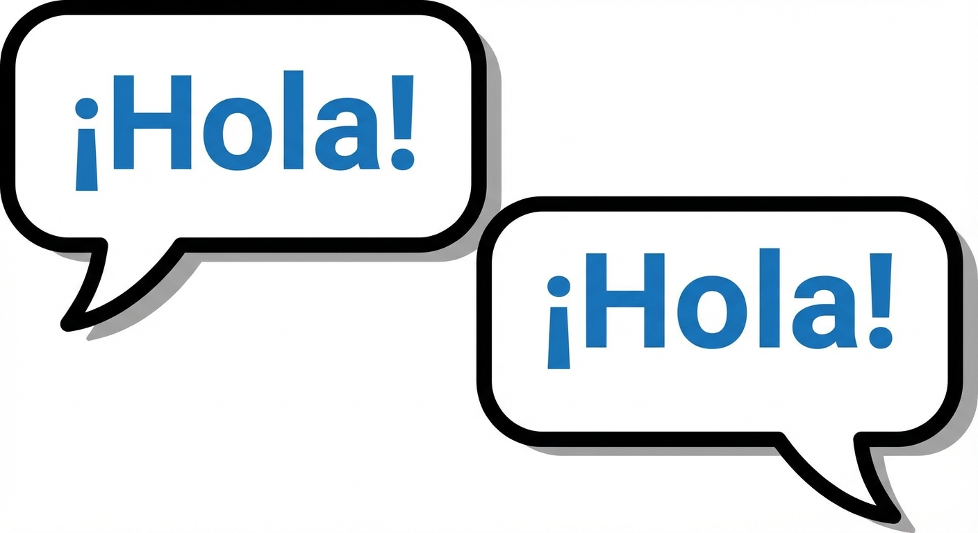 Traducción de «hello» del inglés al español.