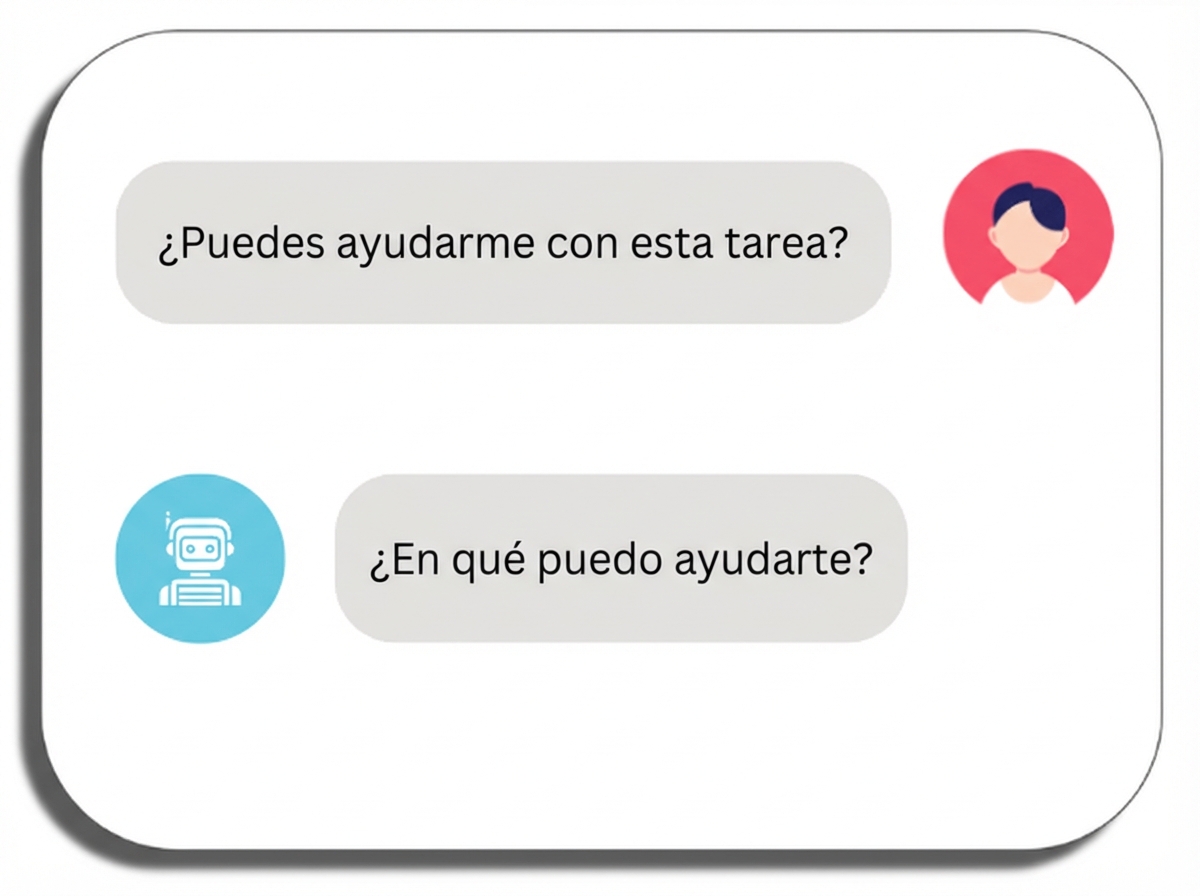 Pantalla que muestra una pregunta y una respuesta