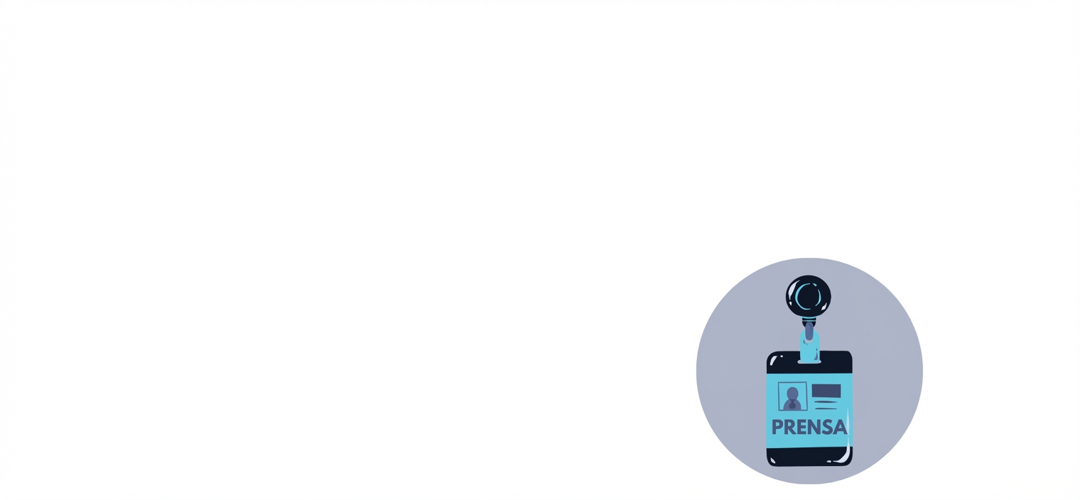 Burbuja con una etiqueta de prensa