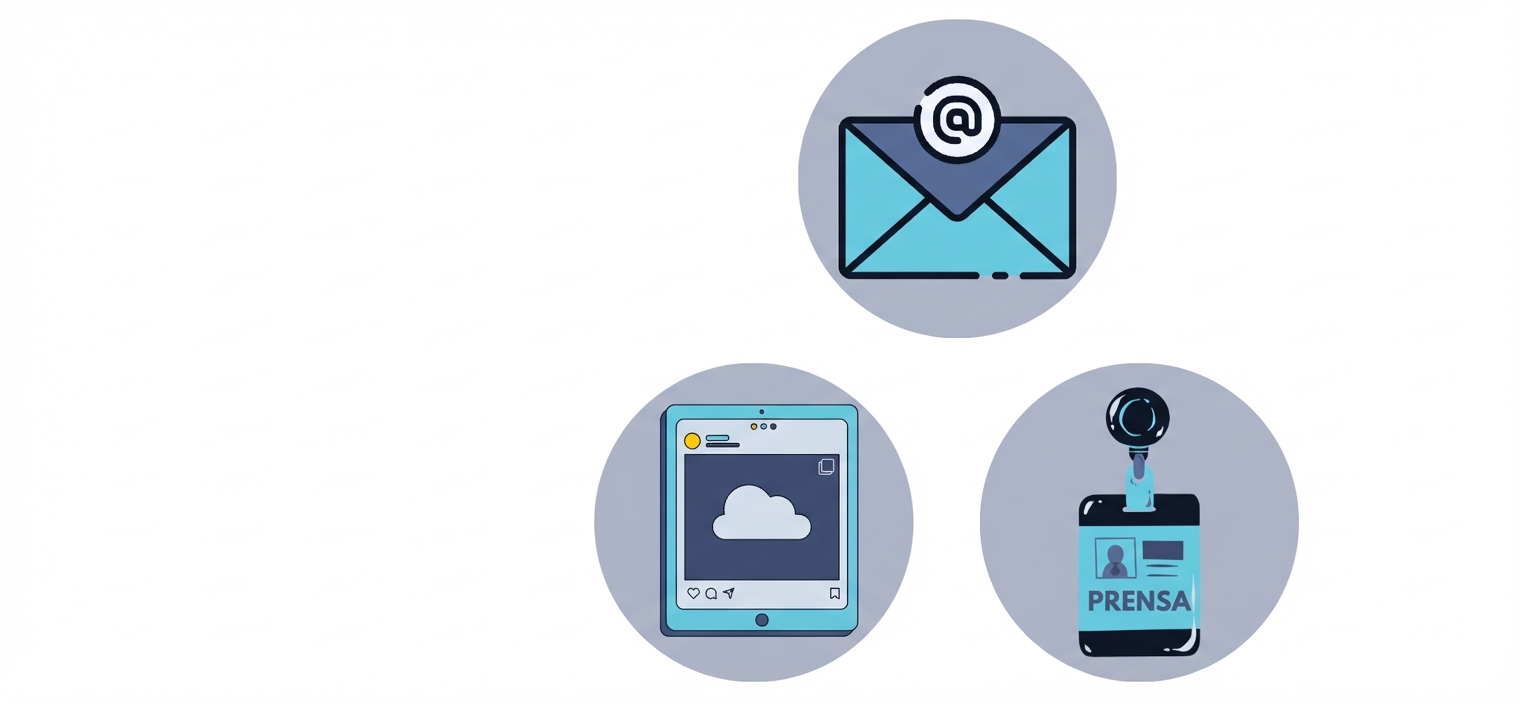 Burbuja con correos electrónicos