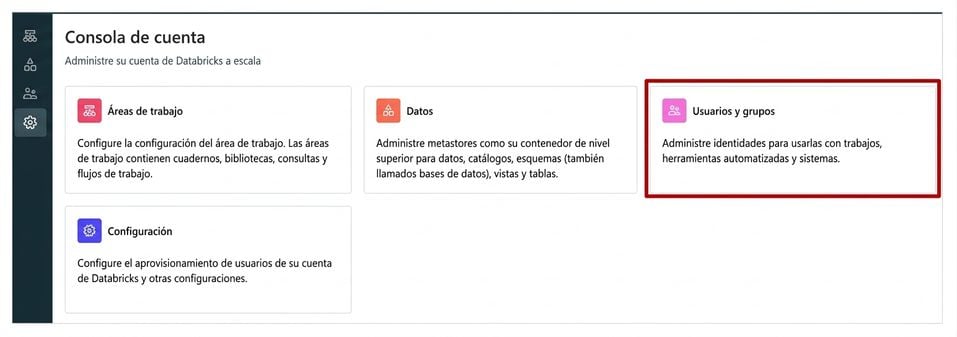 Usuarios de Account Console