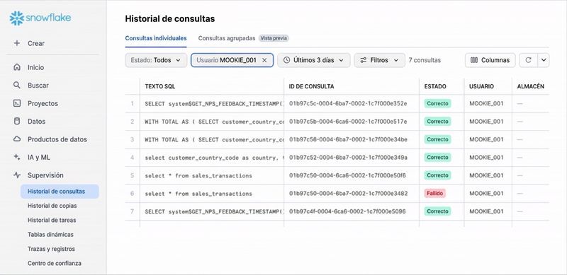 GIF de ver Query History