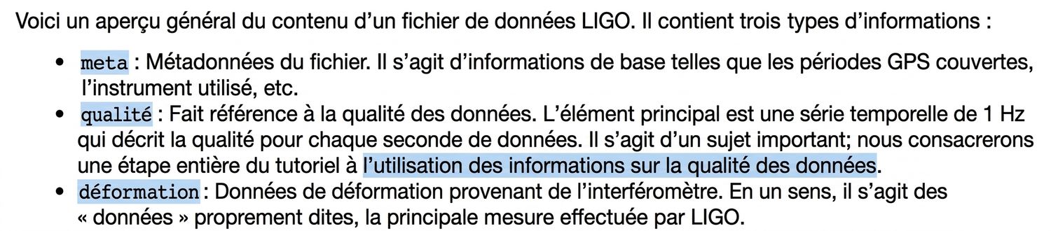 Structure hiérarchique d'un fichier HDF5