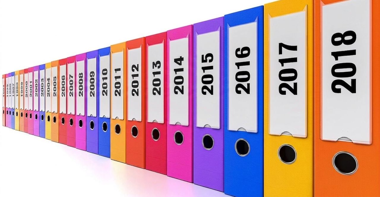 Image d'archives de fichiers par date
