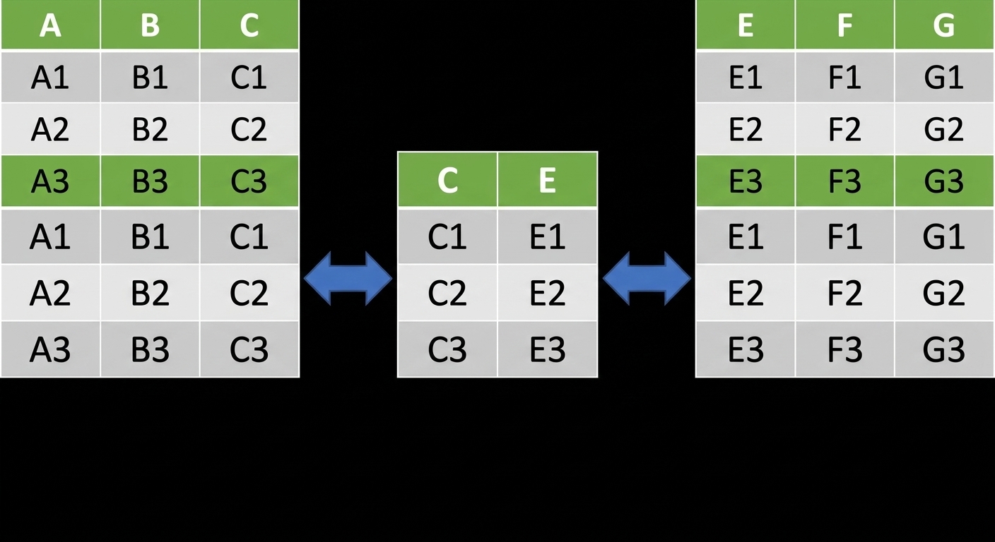 Image de trois DataFrames juxtaposés horizontalement