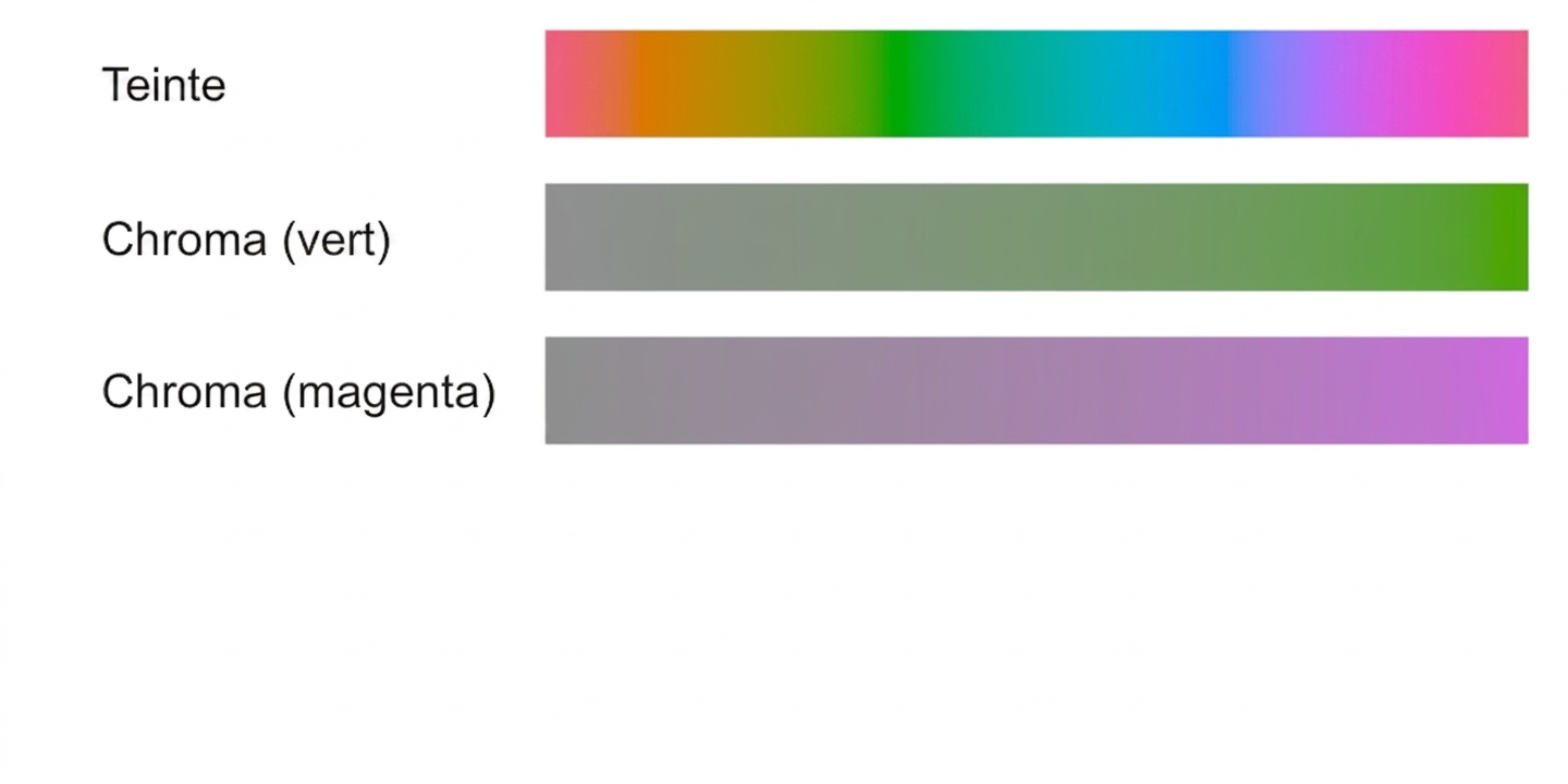 Échantillons de chroma et de luminance