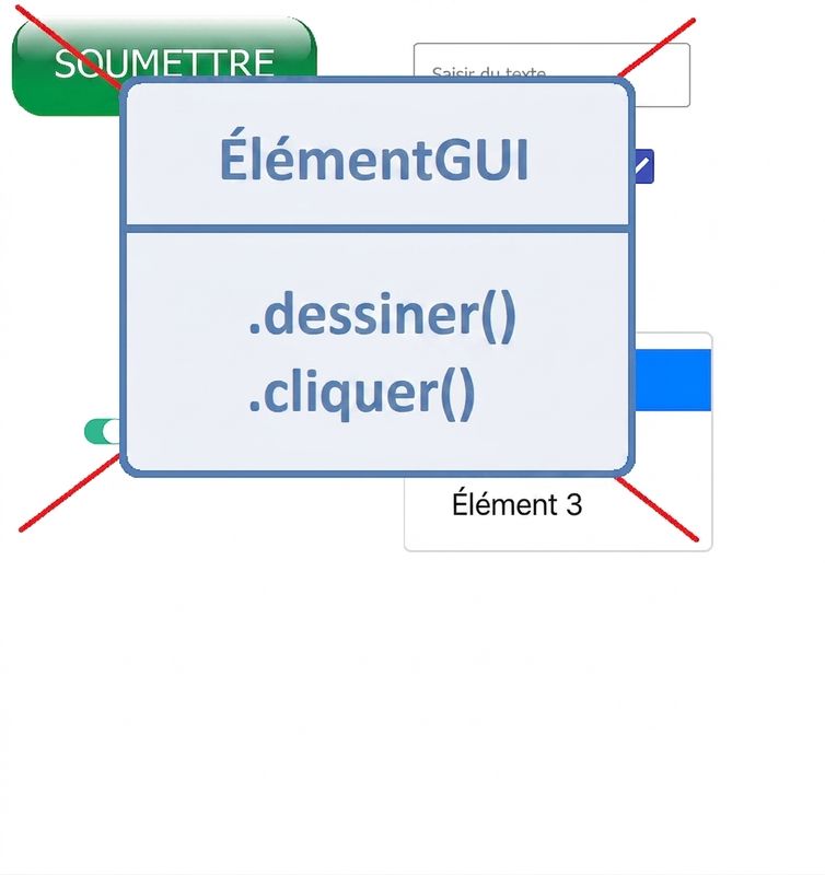 n'utilisez pas divers éléments d'interface graphique