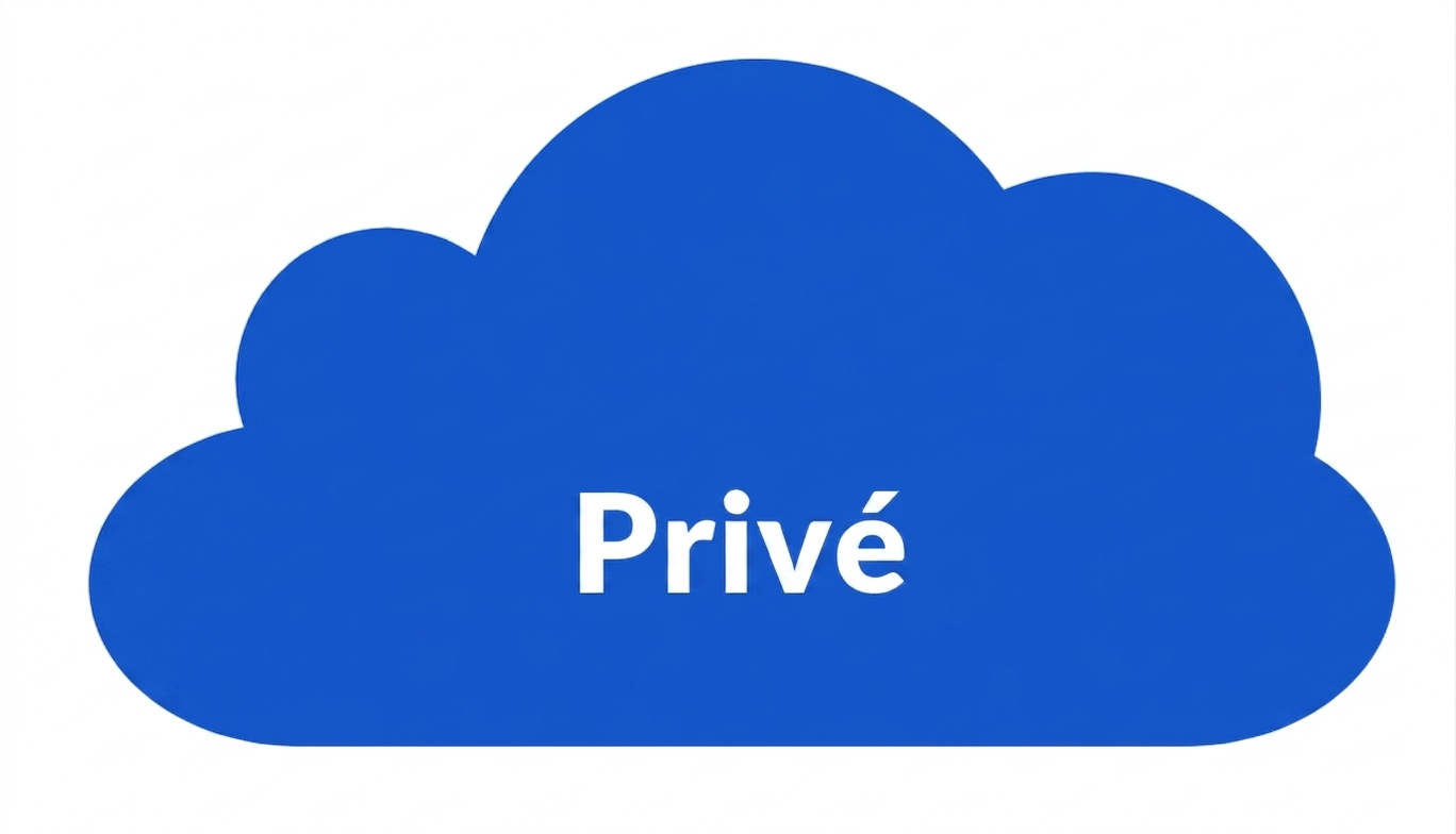 Icône de nuage privé