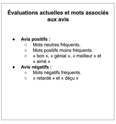 diapositive avec moins de texte
