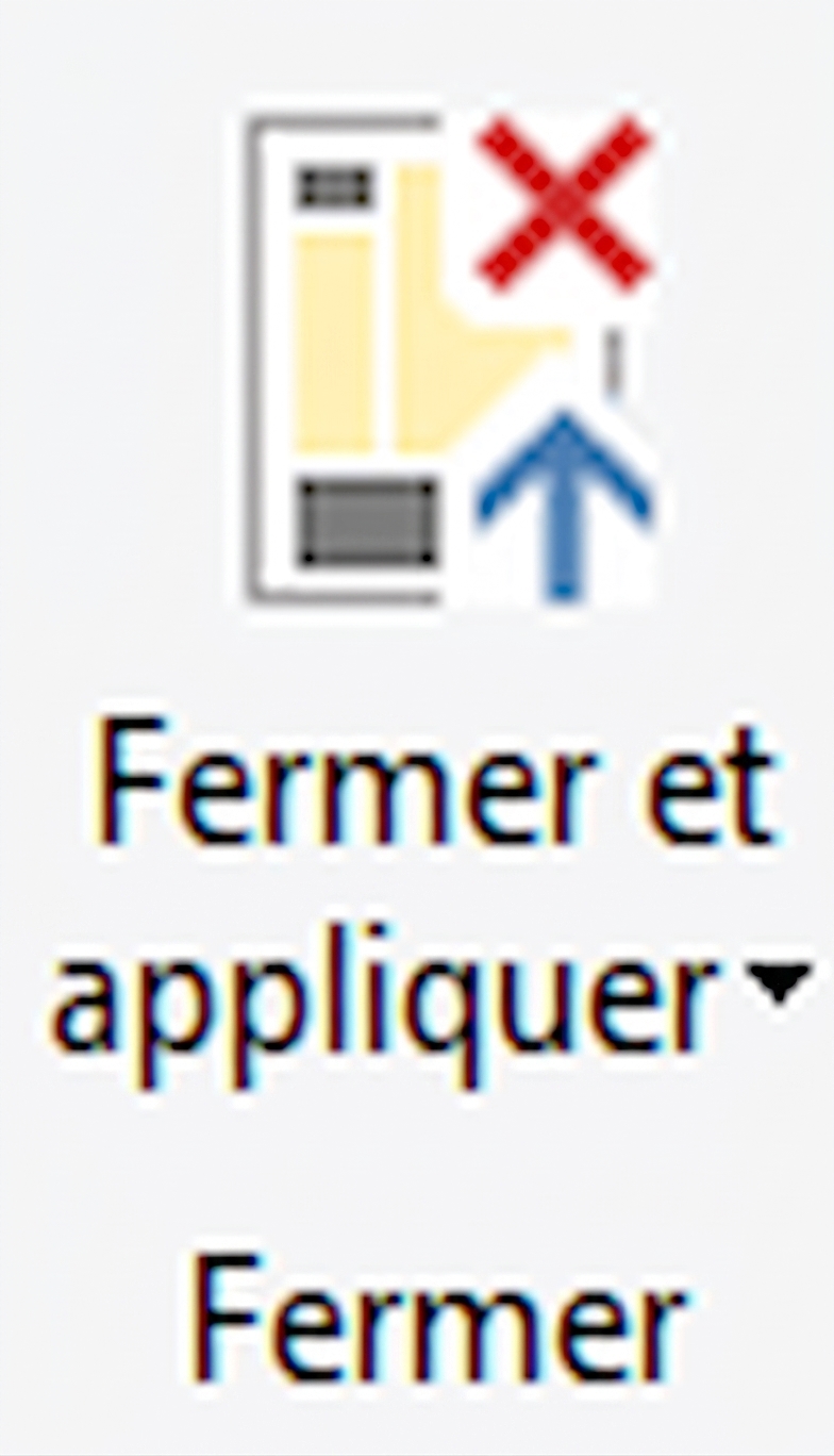 Capture d'écran de Power BI montrant l'icône Transform Data qui ouvre l'éditeur Power Query.