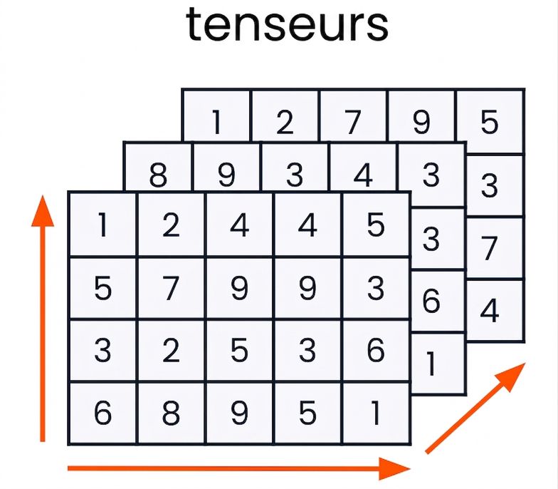 graphique d'un tenseur