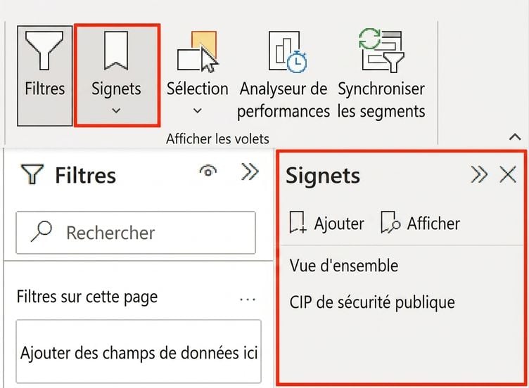 Le navigateur de signets et comment l'activer
