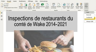 Définir une étiquette de confidentialité dans Power BI Desktop.