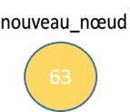 Représentation graphique d'un nouveau nœud.