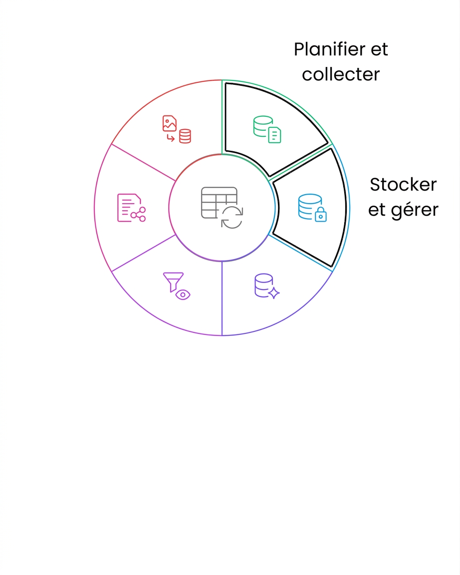cycle de vie des données : stocker et gérer