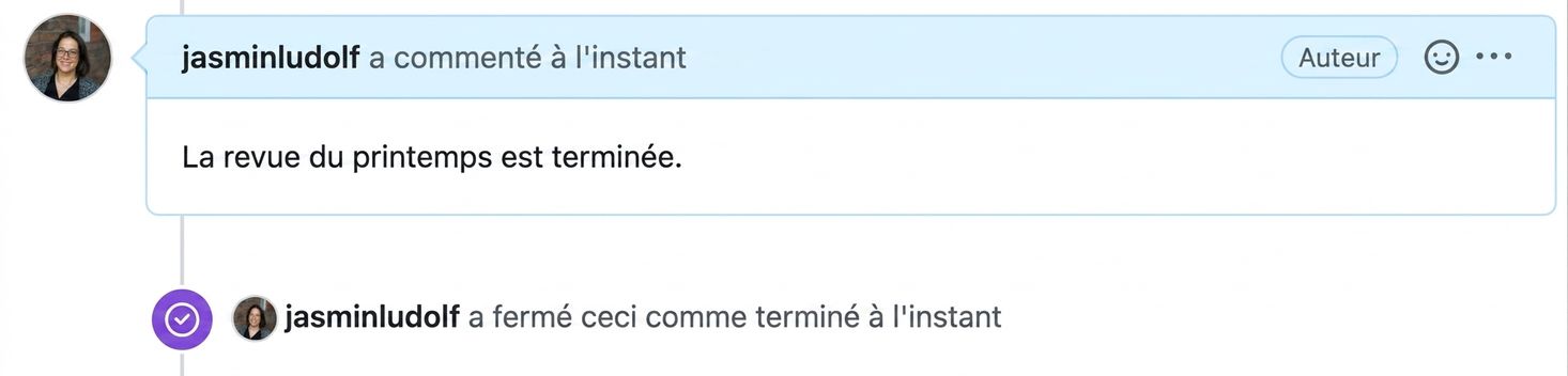 Vue d’une issue clôrée