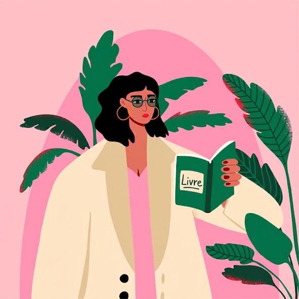 Femme lisant un livre