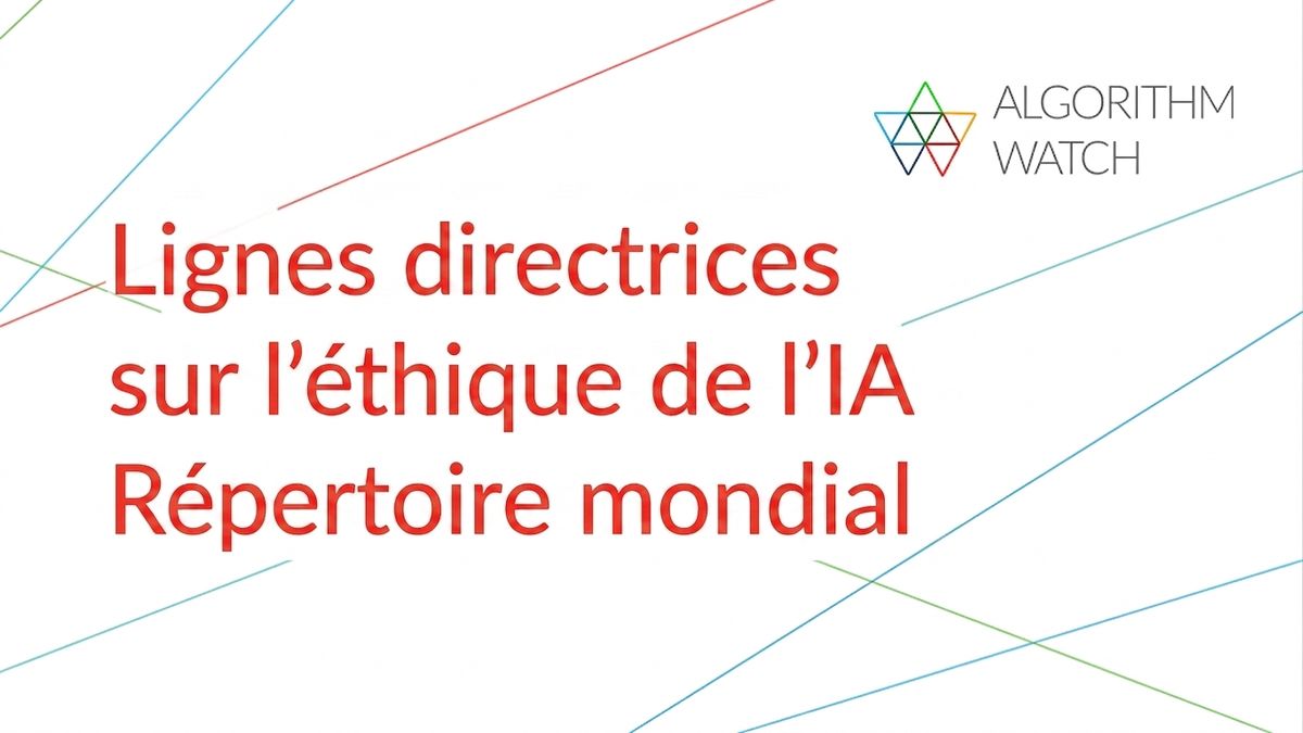 Image de l'inventaire des lignes directrices en éthique de l'IA d'AlgorithmWatch.