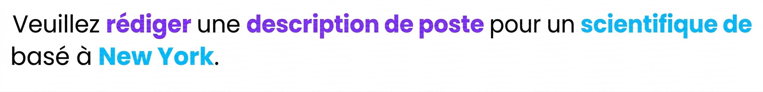 Le verbe « write » est surligné, alors que ChatGPT commence à comprendre l'invite.