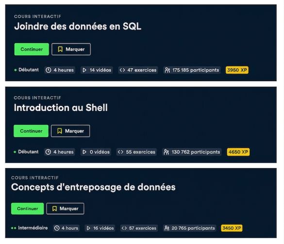 Préalables pour ce cours