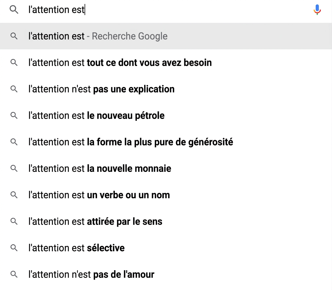 Saisie semi-automatique par un moteur de recherche