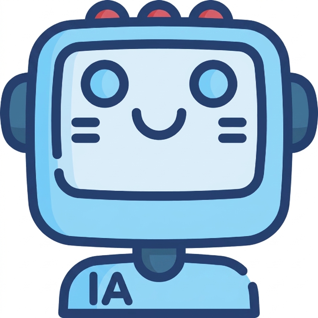 Icône d'un petit robot mignon.